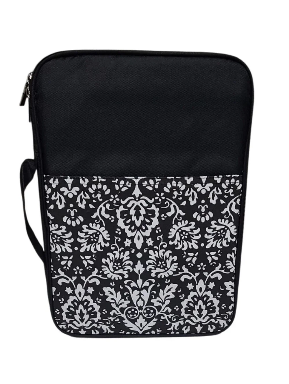 Black & White  Protective Zippered Carrying Case Sleeve with Handle Bag